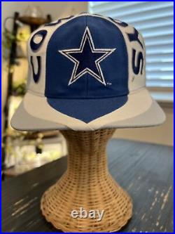 VTG 90s Dallas Cowboys SnapBack Hat Eastport Two Tone Adjustable Cleaned