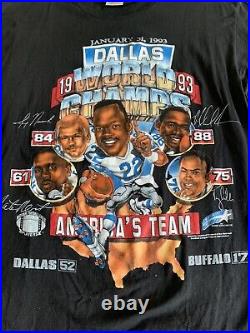 VTG 90s Dallas Cowboys World Champs 1993 Stadium Stars Shirt Xplosion. XL, USA