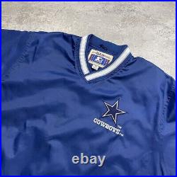VTG 90s NFL DALLAS COWBOYS DEION SANDERS STARTER PULLOVER JACKET YOUTH SIZE XL