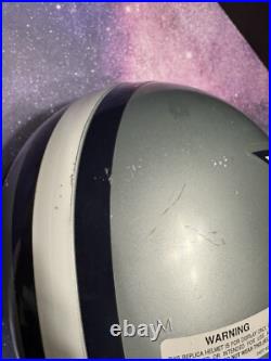 VTG 90s NFL Dallas Cowboys Riddell Full Size Youth Large Helmet replica