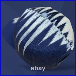 VTG 90s STARTER Hat DALLAS COWBOYS NFL Rare Shockwave Wool Cream Dome