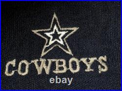 VTG Dallas Cowboys Garan Mens L Blue Acrylic Sweater NFL Football 1970s 1980s