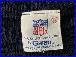 VTG Dallas Cowboys Garan Mens L Blue Acrylic Sweater NFL Football 1970s 1980s
