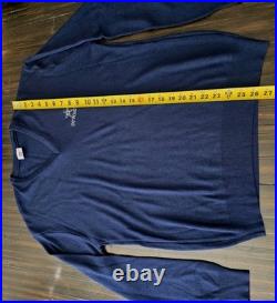 VTG Dallas Cowboys Garan Mens L Blue Acrylic Sweater NFL Football 1970s 1980s