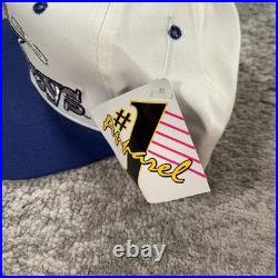 VTG Dallas Cowboys Hat Cap Mens Snapback White Deadstock Big Logo Blockhead 90s