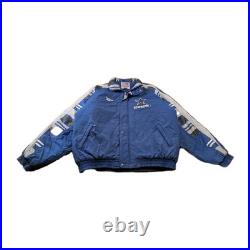 VTG Dallas Cowboys Jacket Sz XL NFL Reebok Pro Line Full Zip Lined Logo No Hood