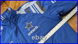 VTG Dallas Cowboys Jacket Sz XL NFL Reebok Pro Line Full Zip Lined Logo No Hood