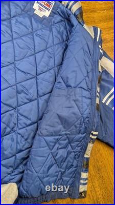 VTG Dallas Cowboys Jacket Sz XL NFL Reebok Pro Line Full Zip Lined Logo No Hood