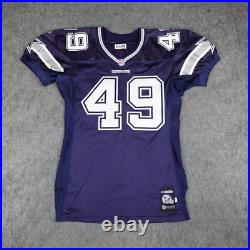 VTG Dallas Cowboys Jersey Mens 50 NFL Player Team Issued Game Johnny Huggins #49