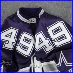 VTG Dallas Cowboys Jersey Mens 50 NFL Player Team Issued Game Johnny Huggins #49