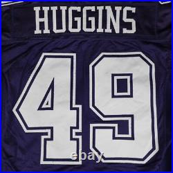 VTG Dallas Cowboys Jersey Mens 50 NFL Player Team Issued Game Johnny Huggins #49