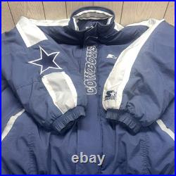 VTG Dallas Cowboys NFL Starter Proline Puffer Jacket Size 4XL