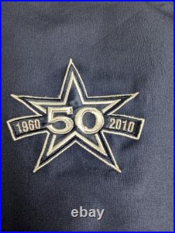 VTG Dallas Cowboys Reebok 50th Anniversary Windbreaker Jacket NFL On-Field 3XL