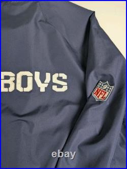 VTG Dallas Cowboys Reebok 50th Anniversary Windbreaker Jacket NFL On-Field 3XL