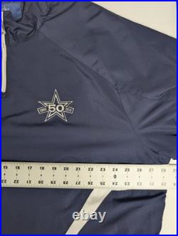 VTG Dallas Cowboys Reebok 50th Anniversary Windbreaker Jacket NFL On-Field 3XL