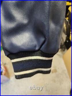VTG Dallas Cowboys leather Jacket Men XXL Black Varsity G-III Bomber NFL READ
