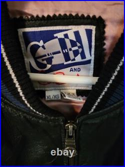 VTG G-III Carl Banks Dallas Cowboys Full Zip Leather Jacket NFL- Mens Size Xl