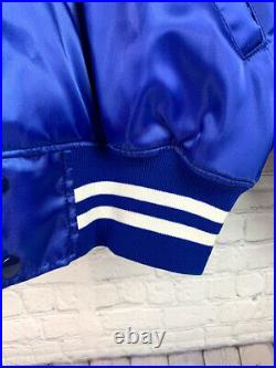 VTG Howe Mens Medium 70s Made In USA Dallas Cowboys Rare Jacket Satin Blue