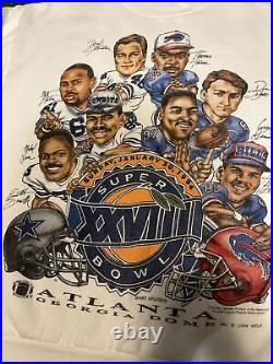 VTG Shirt Xplosion Super Bowl XXVIII Dallas Cowboys Buffalo Bills Sweatshirt LRG