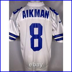 VTG Troy Aikman #8 Dallas Cowboys NFL Nike White Away Jersey Men's MEDIUM VTG Troy Aikman #8 Dallas Cowboys NFL Nike White Away Jersey Men's MEDIUM