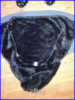 Victoria Secret PINK Dallas Cowboys Sequin Fur Lined Jacket Hoodie Medium M