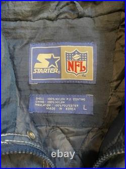 Vintage 1990's Dallas Cowboys Starter Pullover Size L Made In USA