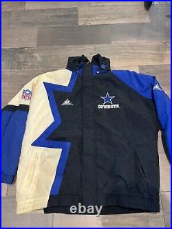 Vintage 1990's Mens Pro Line By APEX ONE Dallas Cowboys Jacket-Size XL