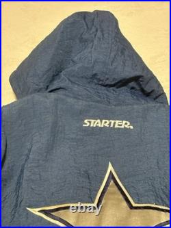 Vintage 1990sNFL Starter Dallas Cowboys Blue Men 1/2 ZIP Jacket Very Warm! LARGE Vintage 1990sNFL Starter Dallas Cowboys Blue Men 1/2 ZIP Jacket Very Warm! LARGE
