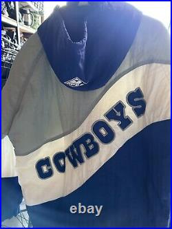 Vintage 1990s Dallas Cowboys Pro Line Apex One Puffer Mens NFL Texas Football Sm