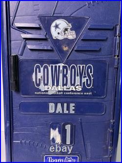 Vintage 1990s Dallas Cowboys Team NFL Locker Storage Cabinet