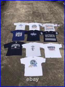 Vintage 1990s Dallas Cowboys single stitch T Shirt lot of 10