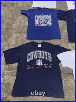 Vintage 1990s Dallas Cowboys single stitch T Shirt lot of 10