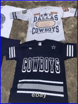 Vintage 1990s Dallas Cowboys single stitch T Shirt lot of 10