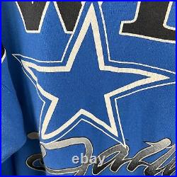 Vintage 1990s Y2K Dallas Cowboys Blue Sweatshirt