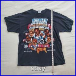 Vintage 1993 Dallas Cowboys Championship Black Tee XL Shirt