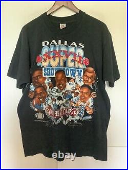 Vintage 1993 Dallas Cowboys NFL Conference Champs T-Shirt Made in USA Size XL