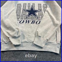 Vintage 1993 Dallas Cowboys Sweatshirt XL 22x27 Gray