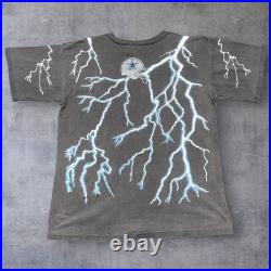 Vintage 1993 Salem Dallas Cowboys Football Lightning Tee XL Men's Black