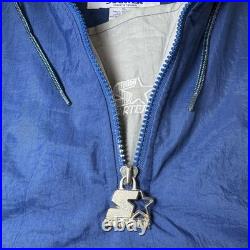 Vintage 1993 Starter ProLine NFL Dallas Cowboys Hooded Pullover Jacket Puffer XL