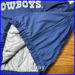 Vintage 1993 Starter ProLine NFL Dallas Cowboys Hooded Pullover Jacket Puffer XL
