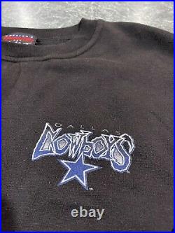 Vintage 1994 Dallas Cowboys Black Graphic Crewneck Sweatshirt Adult Size XL