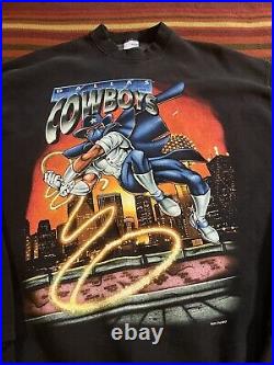 Vintage 1994 Dallas Cowboys T Shirt XL Salem Sportswear Comic Superhero NFL
