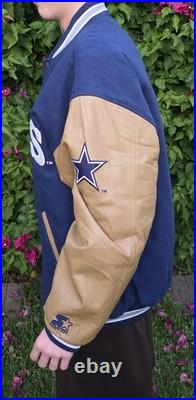 Vintage 1995 STARTER NFL Dallas Cowboys Lettermen's Football Jacket Sz XL