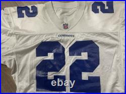 Vintage 1998 Nike Pro Line Authentic White Dallas Cowboys Emmitt Smith Jersey 48