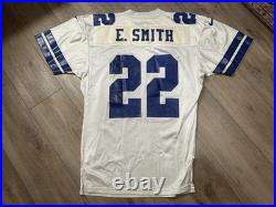 Vintage 1998 Nike Pro Line Authentic White Dallas Cowboys Emmitt Smith Jersey 48