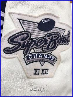 Vintage 70s 80s Dallas Cowboys NFL Jacket Delong Wool Super Bowl Champs NICE