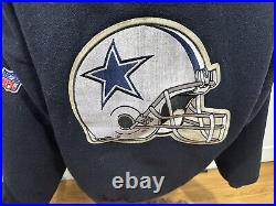 Vintage 80s Chalk Line Dallas Cowboys Wool Lined Jacket Mens Large