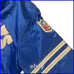 Vintage 80s Dallas Cowboys Satin Jacket Adult Size Large Starter