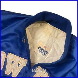 Vintage 80s Dallas Cowboys Satin Jacket Adult Size Large Starter