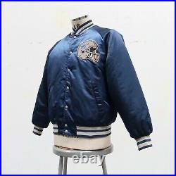 Vintage 80s Dallas Cowboys Satin Jacket Size L Stahl Urban Made in USA